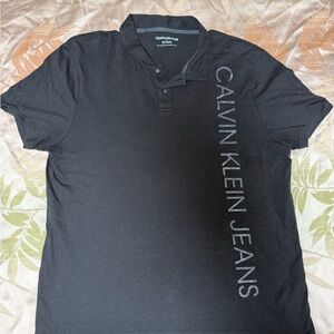 Calvin Klein Jeans Black Polo Shirt